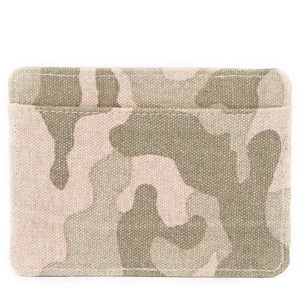 🆕 To The Market Slim Card Holder Wallet in Camo Print